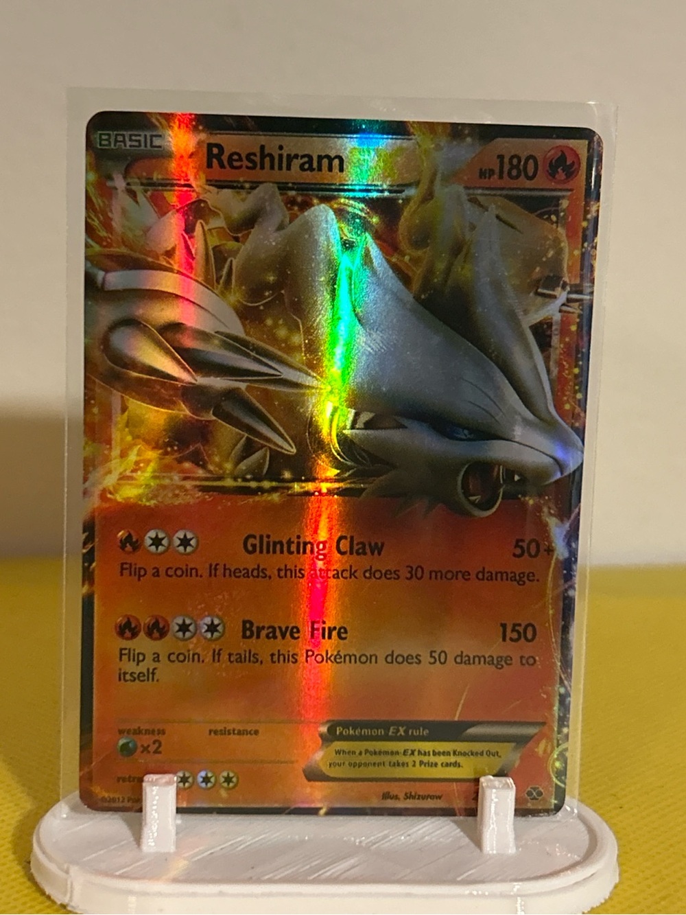 2012 Pokemon Reshiram EX 22/99 Next Destinies Holo Ultra Rare English & french